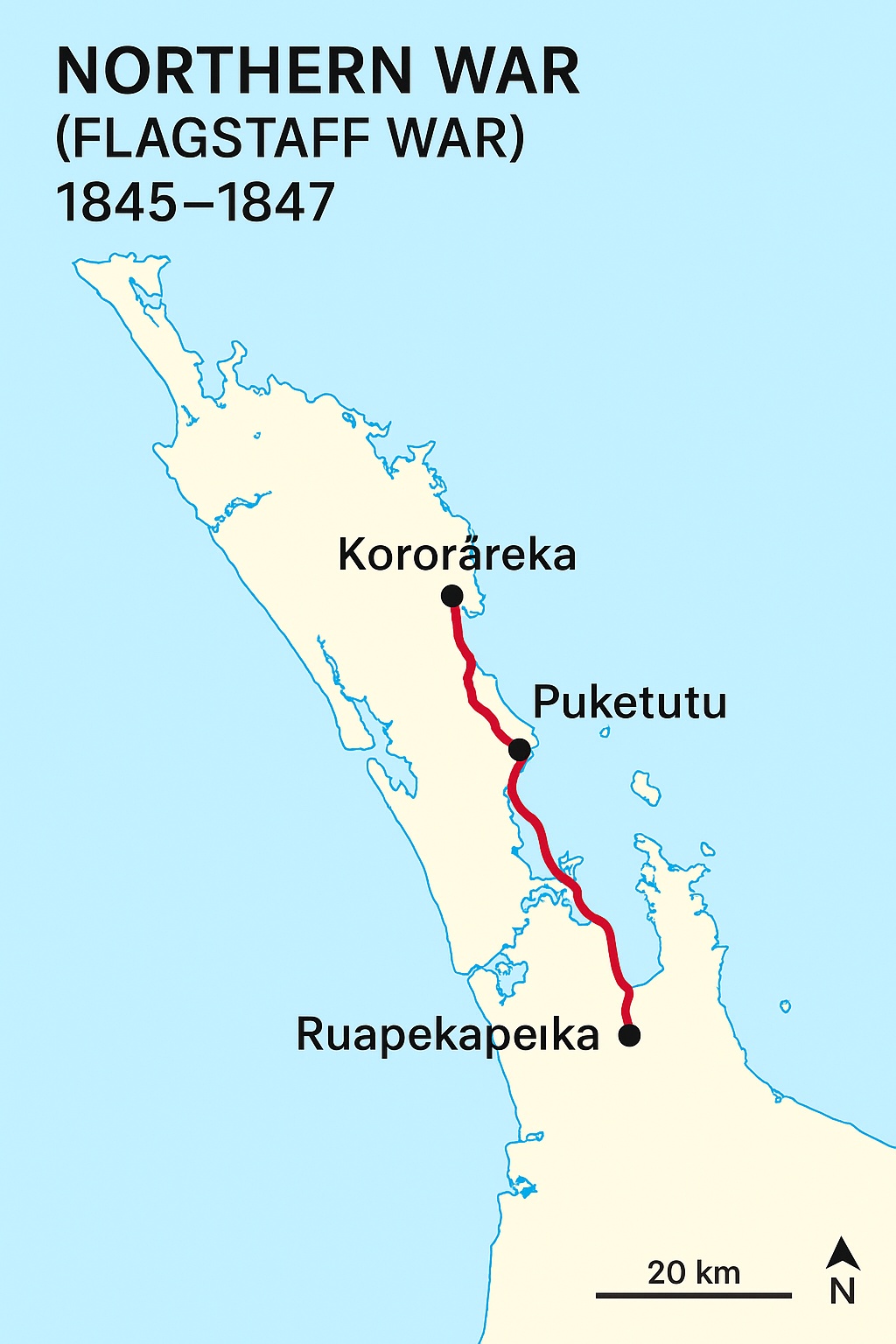 1844 map of the conflict